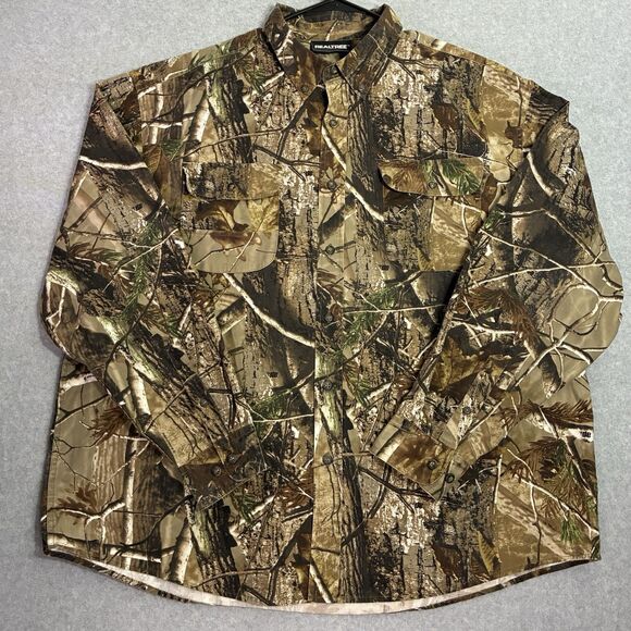 Realtree Camo Button Up Hunting Shirt Men’s 2XL Long Sleeve Outdoor - Picture 1 of 8